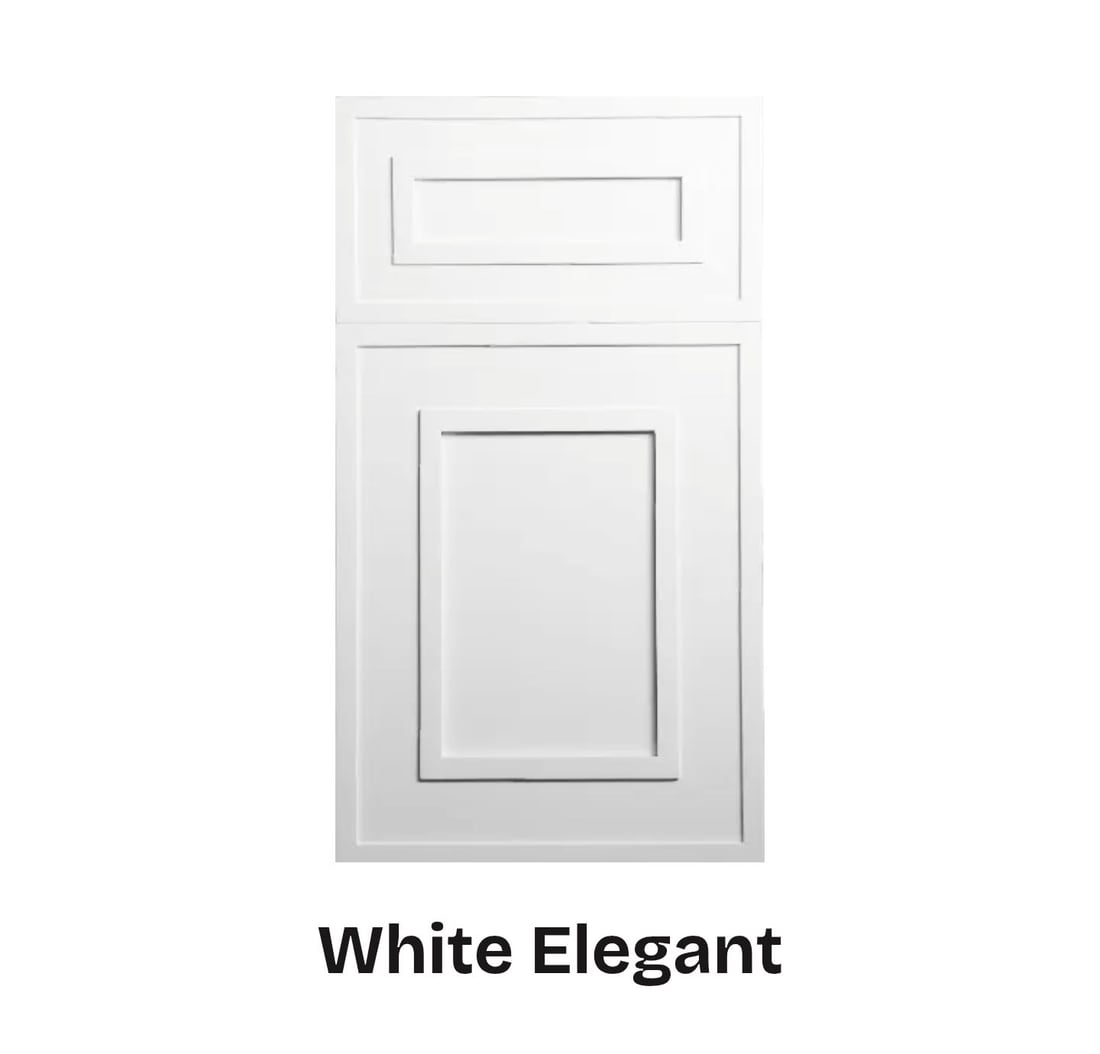 White Elegant cabinet door