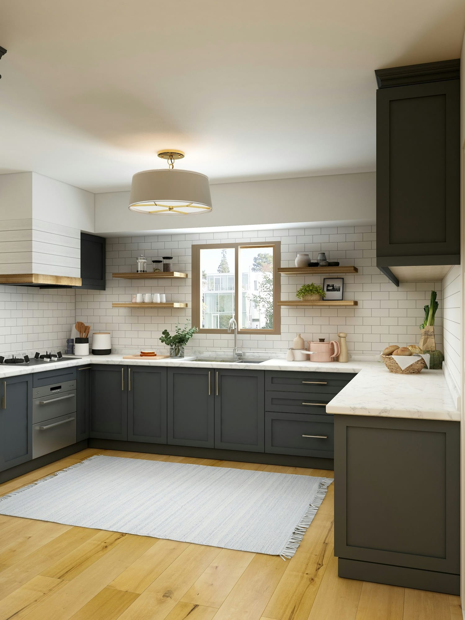 Grey Shaker kitchen